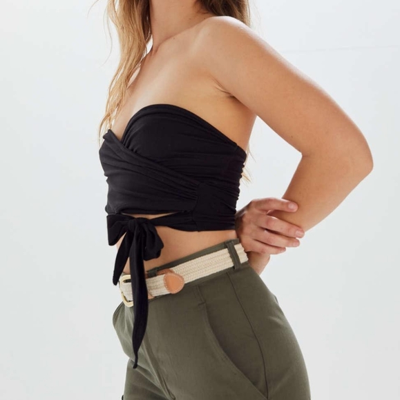 Project Social T Nessa Wrap Tube Top - Picture 2 of 4